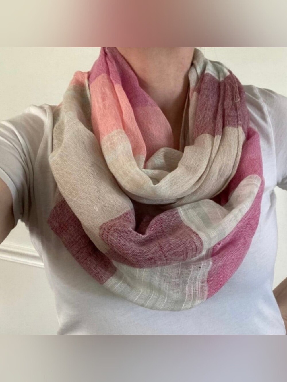 Striped Infinity Scarf - Picture 4 of 4
